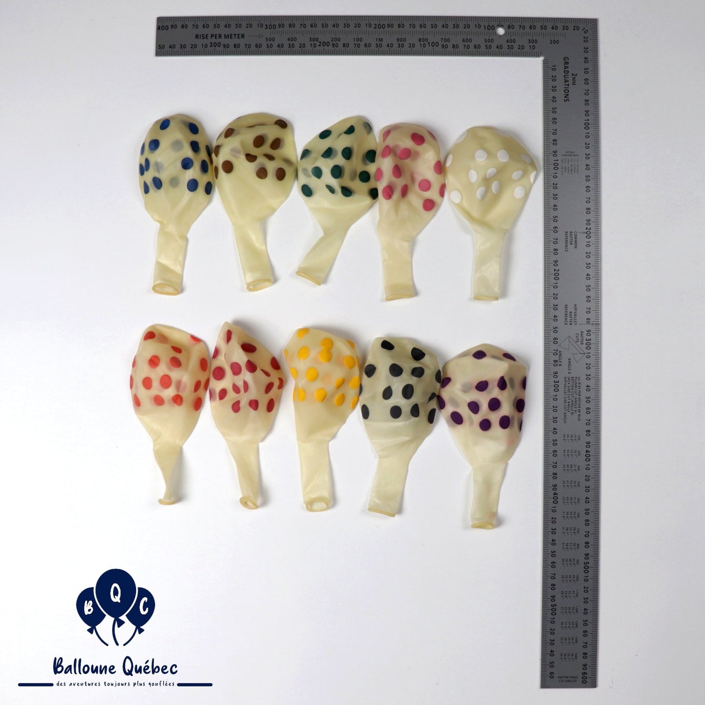 Globos Payaso 16" Crystal Dots Latex Balloons – (Pack of 25)