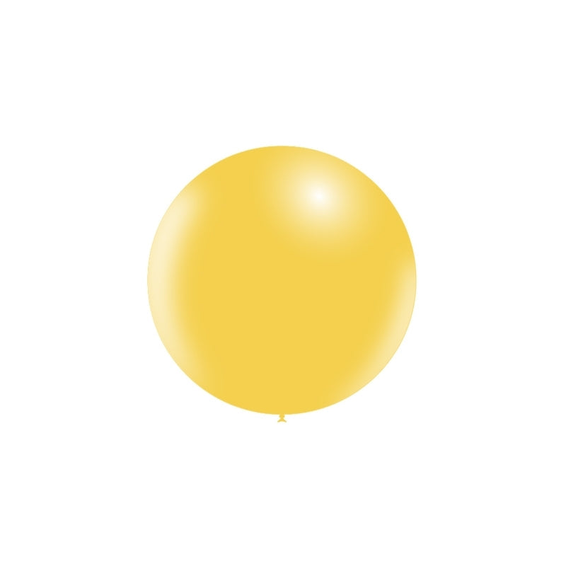 Balloonia 24" Yellow Latex Balloon – (1 Piece)