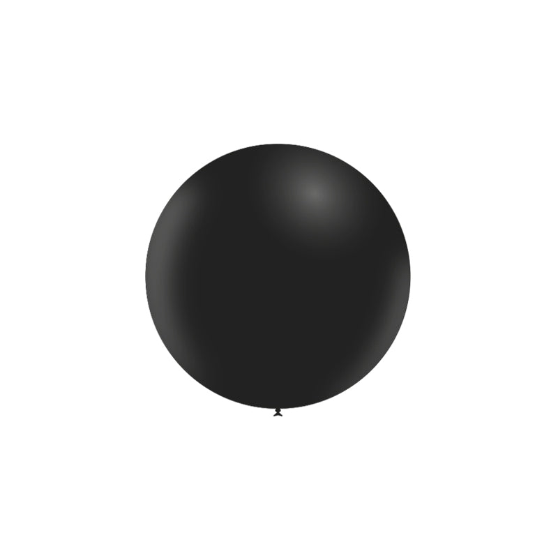 Balloonia 24" Black Latex Balloon – (1 Piece)