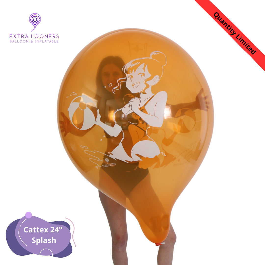 Cattex 24" Crystal Splash Premium Latex Balloons โ Limited Edition (Pack of 2)