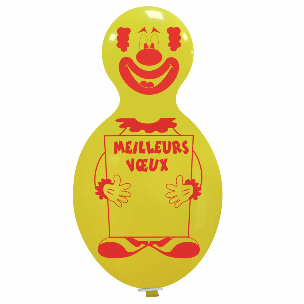 Cattex 59" Doll Yellow Meilleurs Voeux Latex Balloon – (1 Piece)