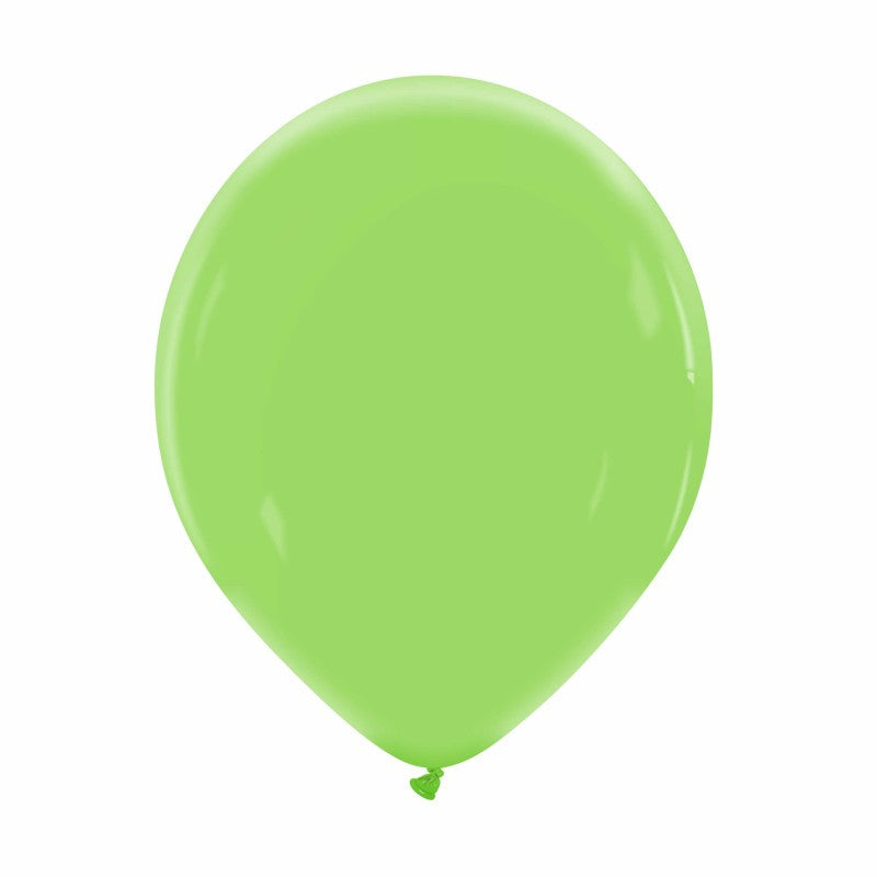 Cattex 12" Basil Green Premium Latex Balloons – (Pack of 15)