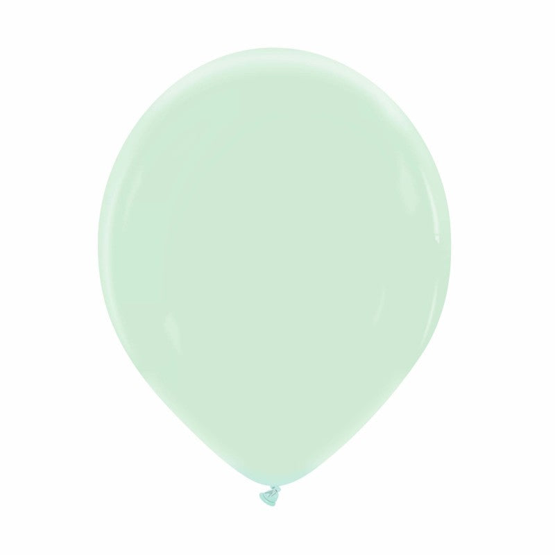 Cattex 12" Mint Cream Premium Latex Balloons – (Pack of 15)