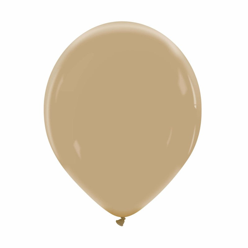 Cattex 12" Mocha Premium Latex Balloons – (Pack of 50)