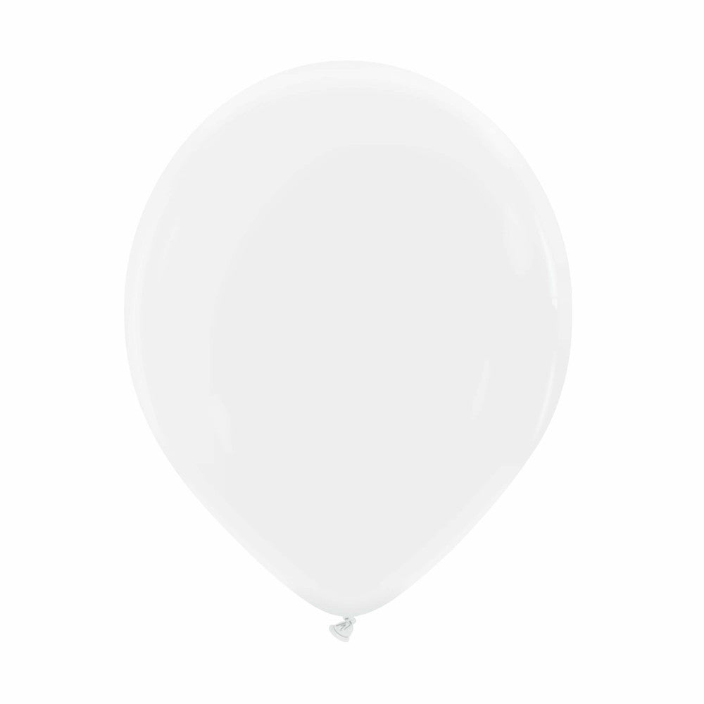 Cattex 12" Snow White Premium Latex Balloons – (Pack of 50)