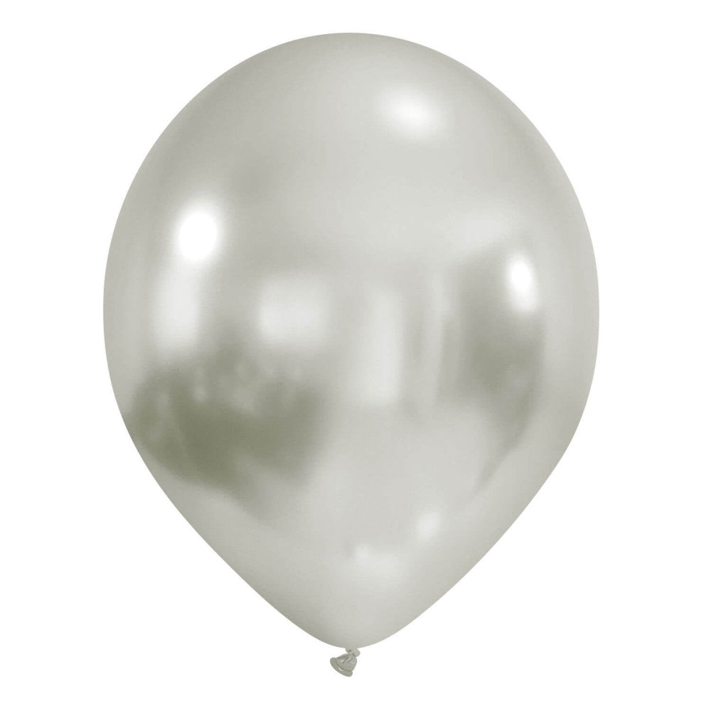 Cattex 13" Titanium+ Platinum Latex Balloons – (Pack of 10)