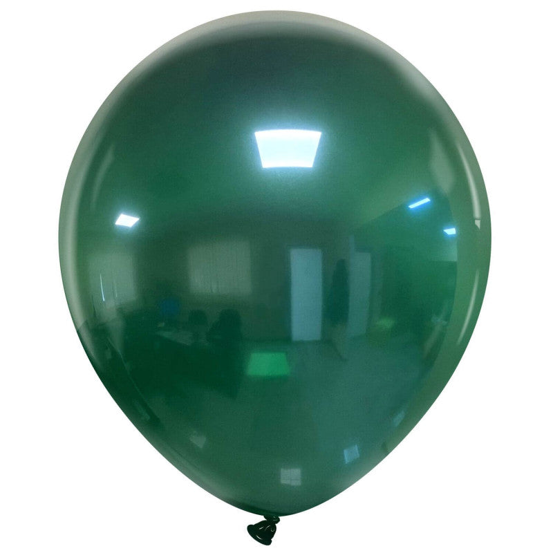 Cattex 18" Crystal Green Premium Latex Balloons – (Pack of 25)