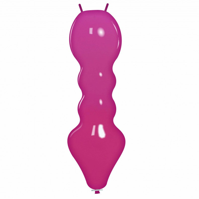 Cattex 51" Caterpillar Fuchsia Latex Balloon – (1 Piece)