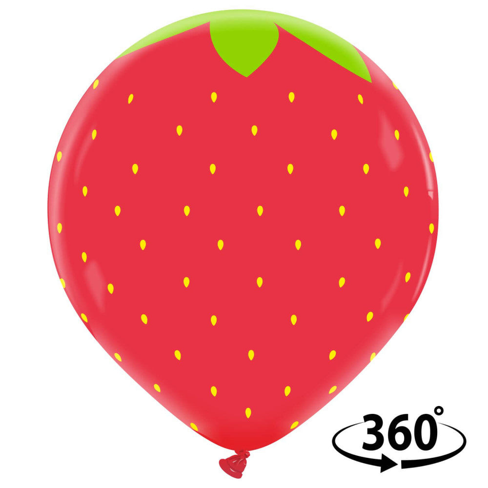 Cattex 24" Strawberry Premium Latex Balloon – (1 Piece)