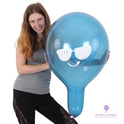 Cattex 18" Premium - Cool Smiley - Assortiment Cristal - 25 PCS - Ballons en latex