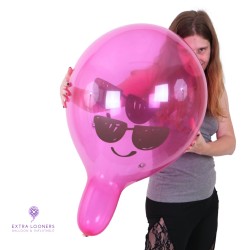 Cattex 18" Premium - Cool Smiley - Assortiment Cristal - 25 PCS - Ballons en latex