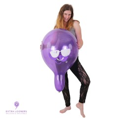 Cattex 18" Premium - Cool Smiley - Assortiment Cristal - 25 PCS - Ballons en latex