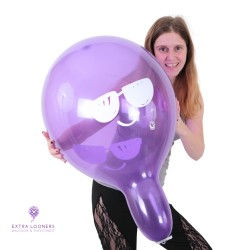 Cattex 18" Premium - Cool Smiley - Assortiment Cristal - 25 PCS - Ballons en latex