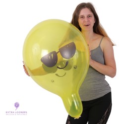 Cattex 18" Premium - Cool Smiley - Assortiment Cristal - 25 PCS - Ballons en latex