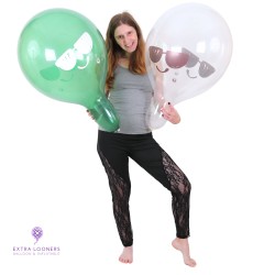 Cattex 18" Premium - Cool Smiley - Assortiment Cristal - 25 PCS - Ballons en latex