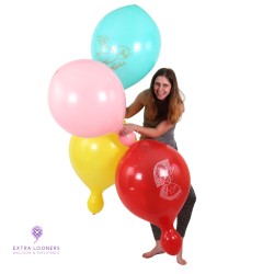 Globos Payaso / Unique 20" PunchBall - Imprimés Divers - Assortiement - 5 PCS - Ballon en Latex