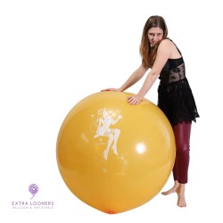 Cattex 34" Rond - Lilith Halloween - Orange - 1 PCS - Ballon en Latex