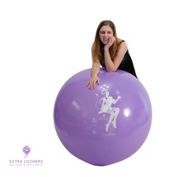 Cattex 34" Rond - Lilith Halloween - Violet - 5 PCS - Ballon en Latex