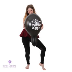 Cattex 14" Premium Citrouille Halloween - Noir Minuit - 1 PCS - Ballons en latex