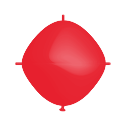 Rifco / BWS 18"x18" - Squareloon - Rouge - 10 PCS - Ballons en latex