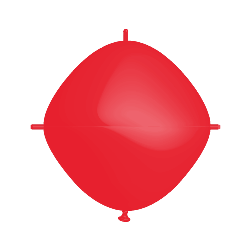 Rifco / BWS 18"x18" - Squareloon - Rouge - 10 PCS - Ballons en latex