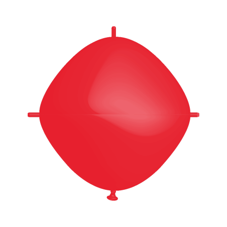 Rifco / BWS 18"x18" - Squareloon - Rouge - 10 PCS - Ballons en latex