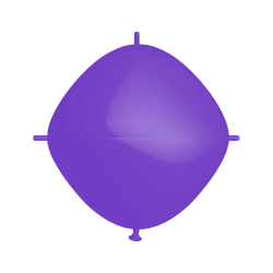 Rifco / BWS 18"x18" - Squareloon - Violet - 5 PCS - Ballons en latex