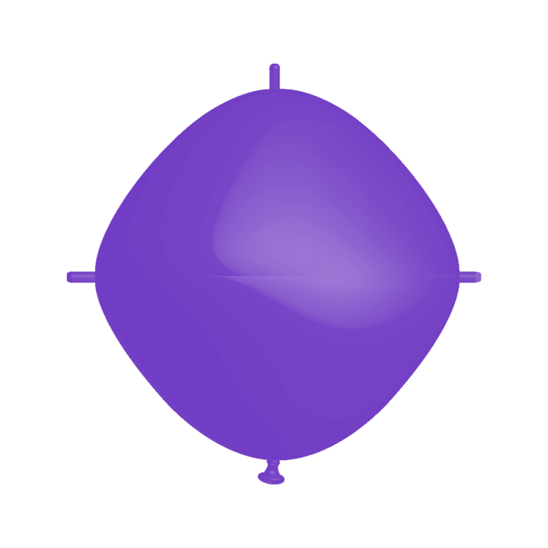 Rifco / BWS 18"x18" - Squareloon - Violet - 5 PCS - Ballons en latex