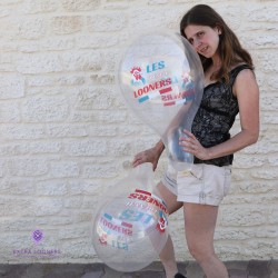 Rifco 13" - Less French Looners - Transparent - 1 PCS - Ballons en latex