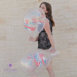 Rifco 13" - Less French Looners - Transparent - 10 PCS - Ballons en latex