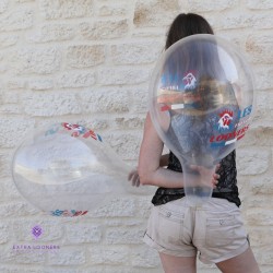 Rifco 13" - Less French Looners - Transparent - 10 PCS - Ballons en latex