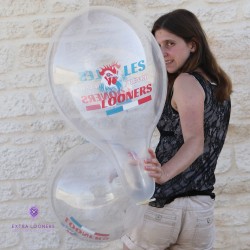 Rifco 13" - Less French Looners - Transparent - 10 PCS - Ballons en latex