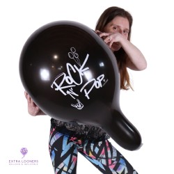 Cattex 18" Premium - “Rock ’N’ Pop” - Noir Minuit - 10 PCS - Ballons en latex