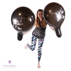 Cattex 18" Premium - “Rock ’N’ Pop” - Noir Minuit - 25 PCS - Ballons en latex