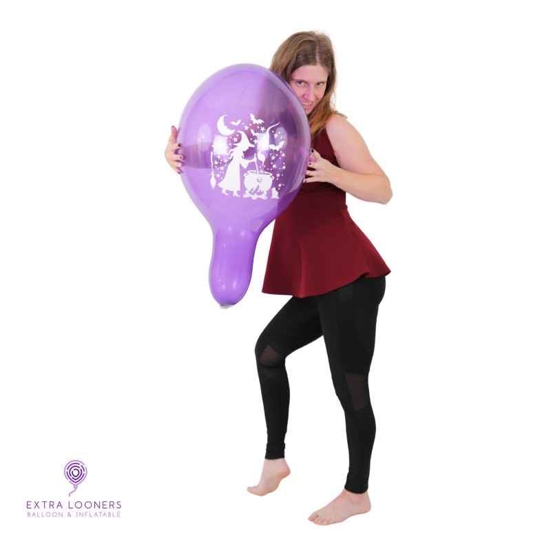 Cattex 14" Premium Sorcière Halloween - Violet Cristal - 1 PCS - Ballons en latex