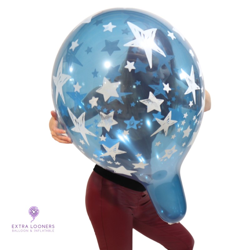 Cattex 18" Premium - Étoiles - Assortiment Cristal - 10 PCS - Ballons en latex