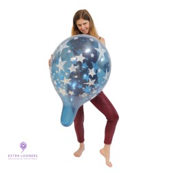 Cattex 18" Premium - Étoiles - Assortiment Cristal - 25 PCS - Ballons en latex