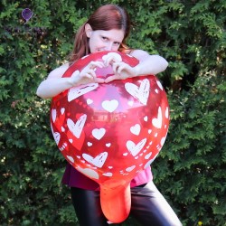 Cattex 18" Premium - Coeur - Assortiment Cristal - 10 PCS - Ballons en latex