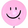 Cattex 40" Rond - Smiley - Fuchsia Cristal - 2 PCS - Ballons en latex
