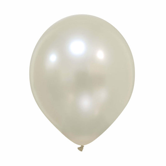 Cattex 12" Premium Metallic Mother Pearl Latex Balloons – (Pack of 15)
