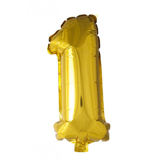 Globos Number 1 Or 16" Foil Aluminium Balloon