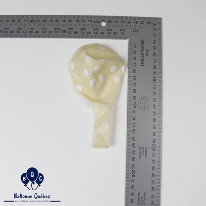 Globos Payaso 16" Crystal Dots Latex Balloons – (Pack of 25)