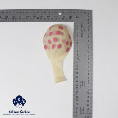 Globos Payaso 16" Crystal Dots Latex Balloons – (Pack of 25)