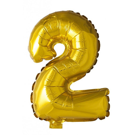 Globos Number 2 Or 34" Foil Aluminium Balloon