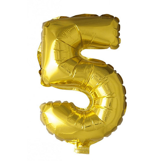 Globos Number 5 Or 16" Foil Aluminium Balloon