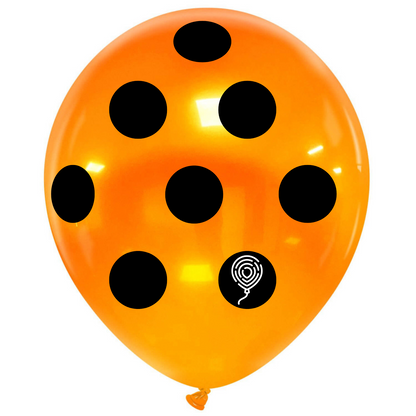 Cattex 18" Crystal Polka Dots Premium Latex Balloons – Color Choices (Pack of 14)