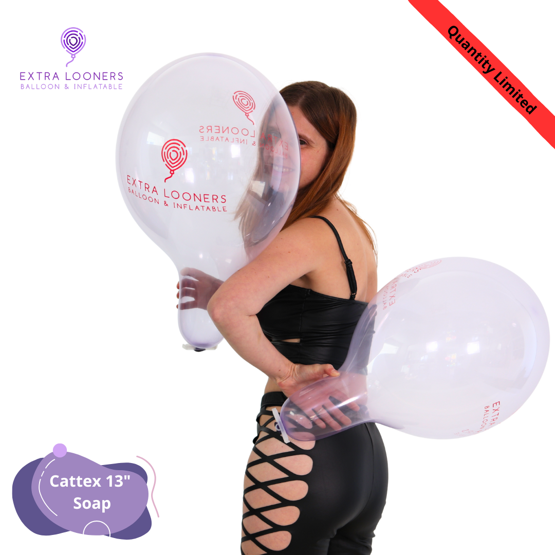 Cattex 13" Soap Extral Looner Premium Latex Balloons – Limited Edition (Pack of 5)