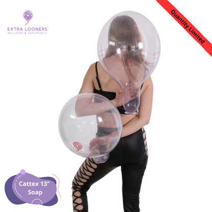 Cattex 13" Soap Extral Looner Premium Latex Balloons – Limited Edition (Pack of 5)