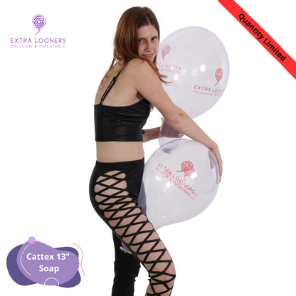 Cattex 13" Soap Extral Looner Premium Latex Balloons – Limited Edition (Pack of 5)