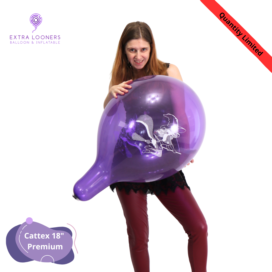 Cattex 18" Premium Assorted Hallo Furry Latex Balloons – Limited Edition (Pack of 10)